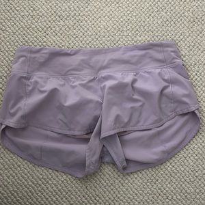 Speed Up Shorts 2.5 Lululemon Purple